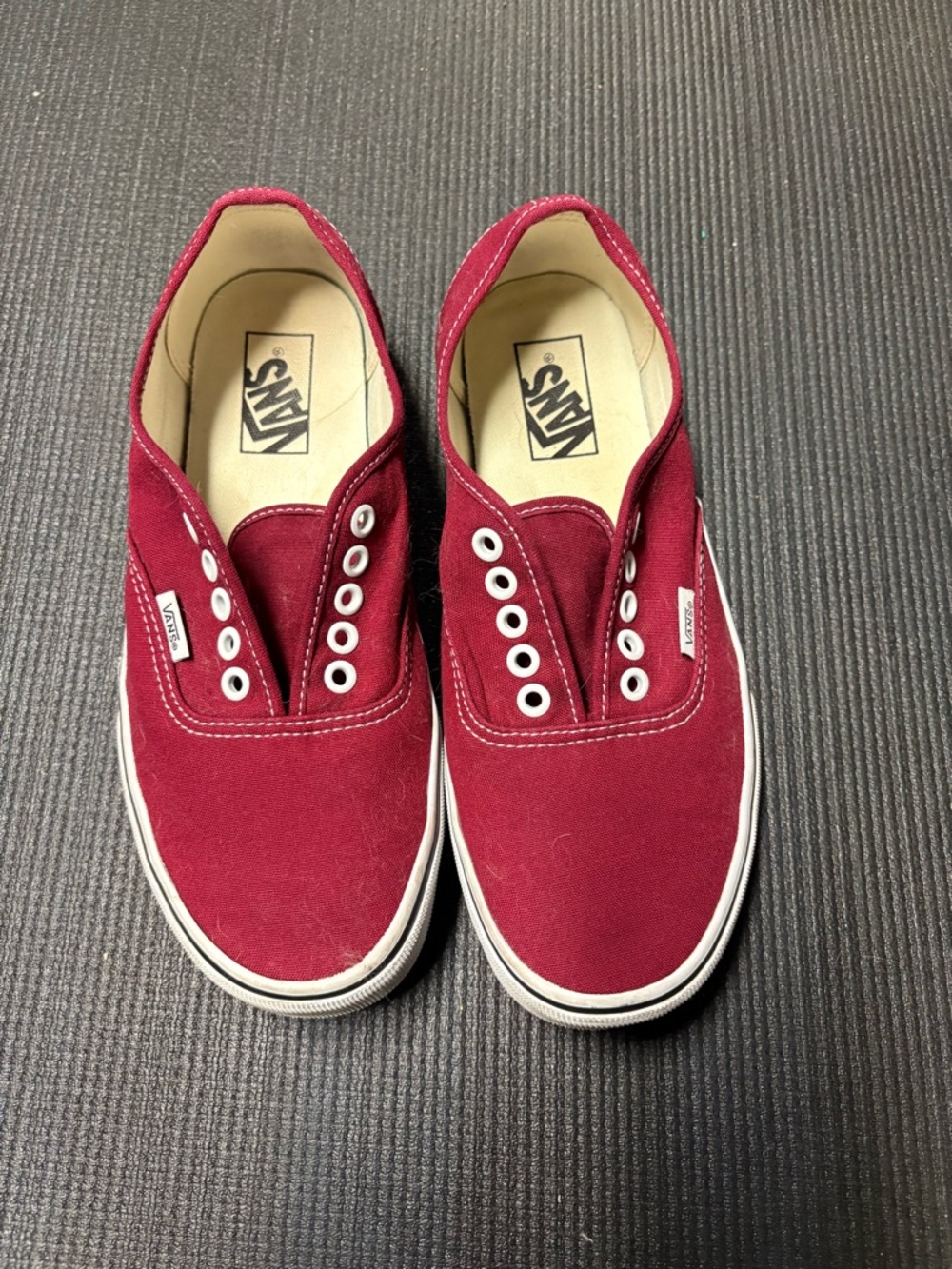 Vans Slip-On Style Canvas Sneakers - Maroon